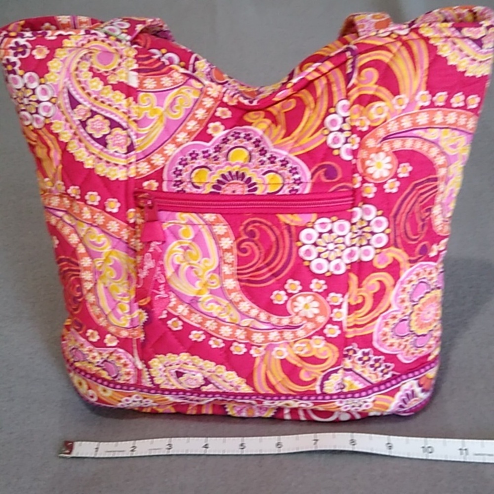 Vera Bradley Bucket Tote Bag, raspberry fizz pattern